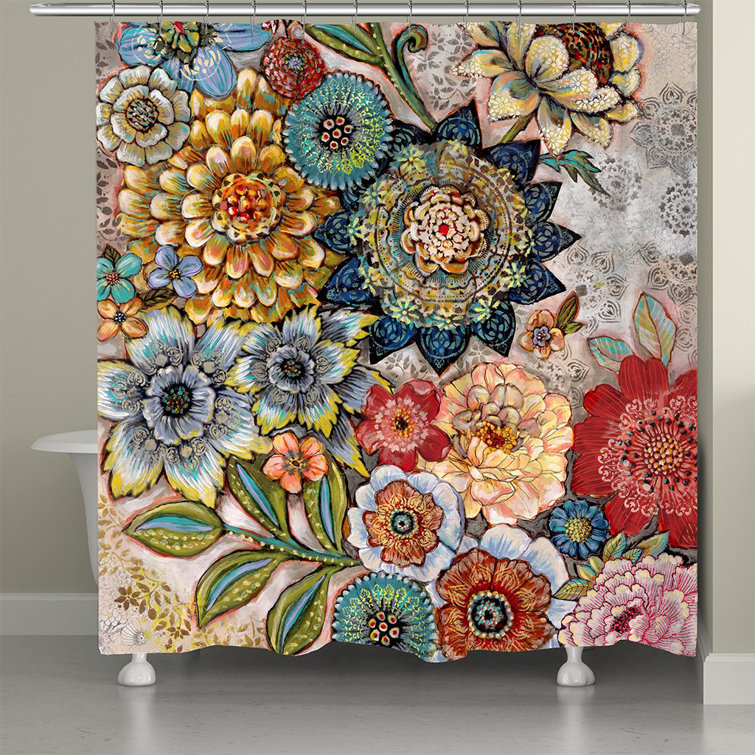 World Menagerie Haskell Boho Bouquet Single Shower Curtain & Reviews